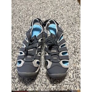 Eddie Bauer dark gray and blue sandals Hiking, Water Shoe Sarah Style‎ size 10